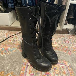 Harley Davidson Leather Combat Boots